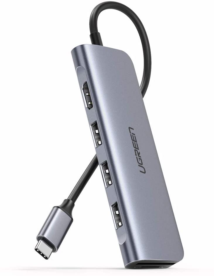 versus Labe Dispuesto Ugreen USB-C Hub adaptador 6 en 1 SD, HDMI - Eternity Store